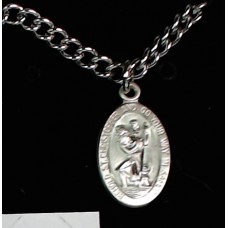 St Christopher Medal with Chain